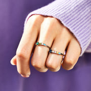 1-6 Birthstones Ring Band