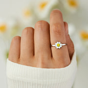 Sunny-Side Smiley Face Ring