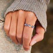 Waves Of Life Wave Ring Band