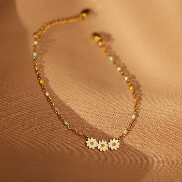 Triple Daisy Bracelet