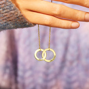 Interlocking Engraved Name Necklace