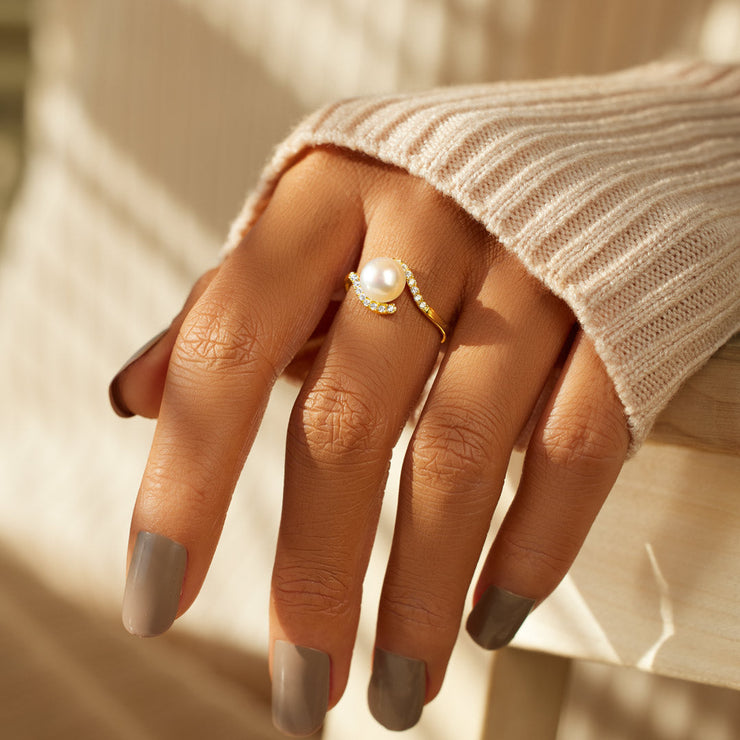 Pearl Wrapped Ring