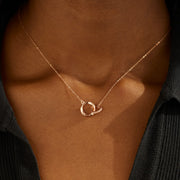 Interlocking Mobiüs Heart Necklace