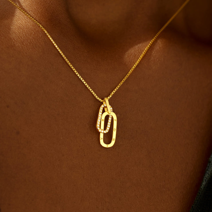 Rectangle Interlocking Necklace
