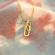 Rectangle Interlocking Necklace