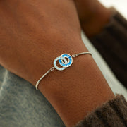 Mother & Daughter Linking Circles Bracelet