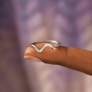 Best Bitches Matching Minimalist Wave Ring