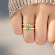 The Deepest Love Matching Mother Daughter Dainty Heart Ring