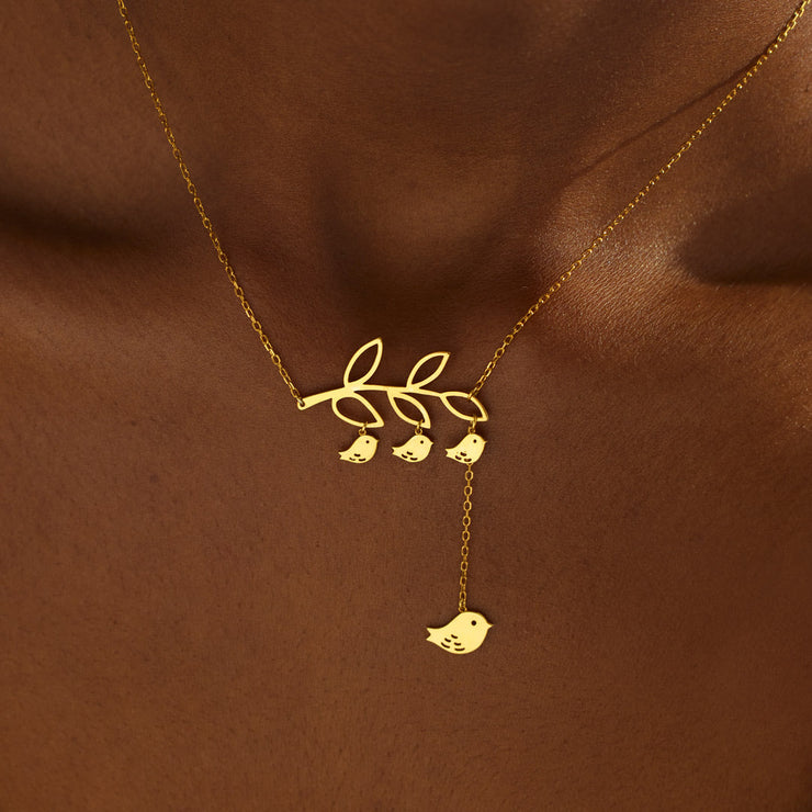 Birds On A Branch Necklace