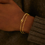 Interlock Stacked Bracelet