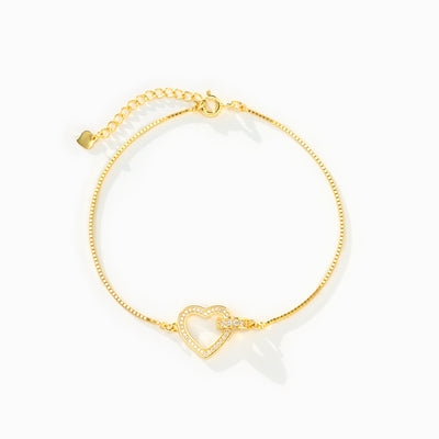 Heart and Circle Bracelet