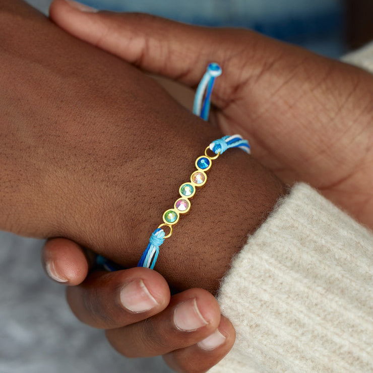 1-6 Crystal Birthstones Bracelet