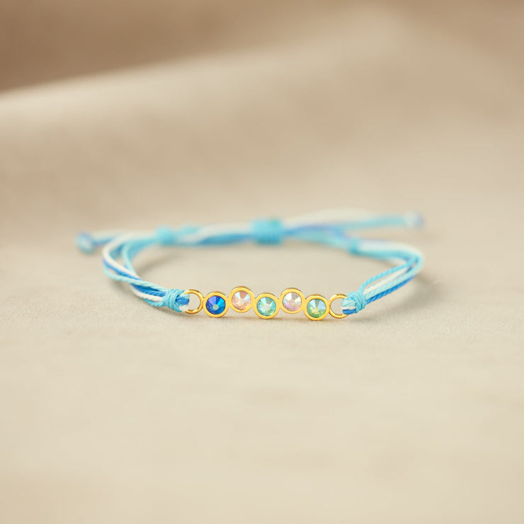 1-6 Crystal Birthstones Bracelet