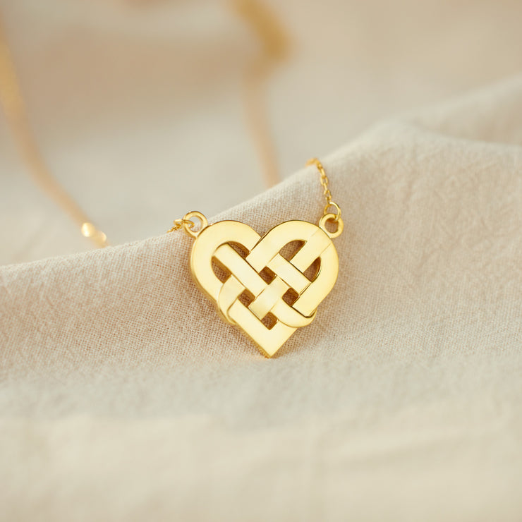 Knotted Heart Necklace