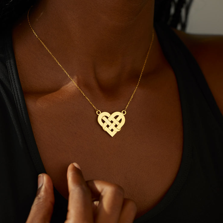 Knotted Heart Necklace