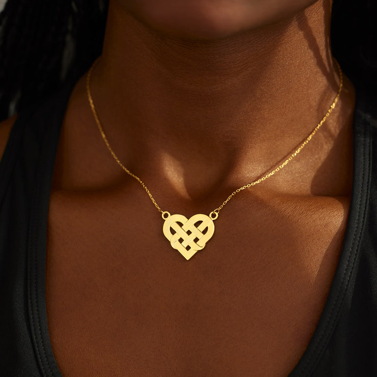 Knotted Heart Necklace