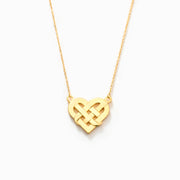 Knotted Heart Necklace