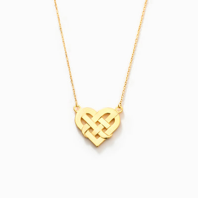 Knotted Heart Necklace