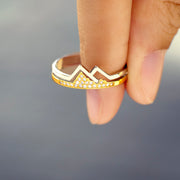 Be Unshakable Two Tone Mountain Ring