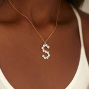 Daisy Initial Necklace