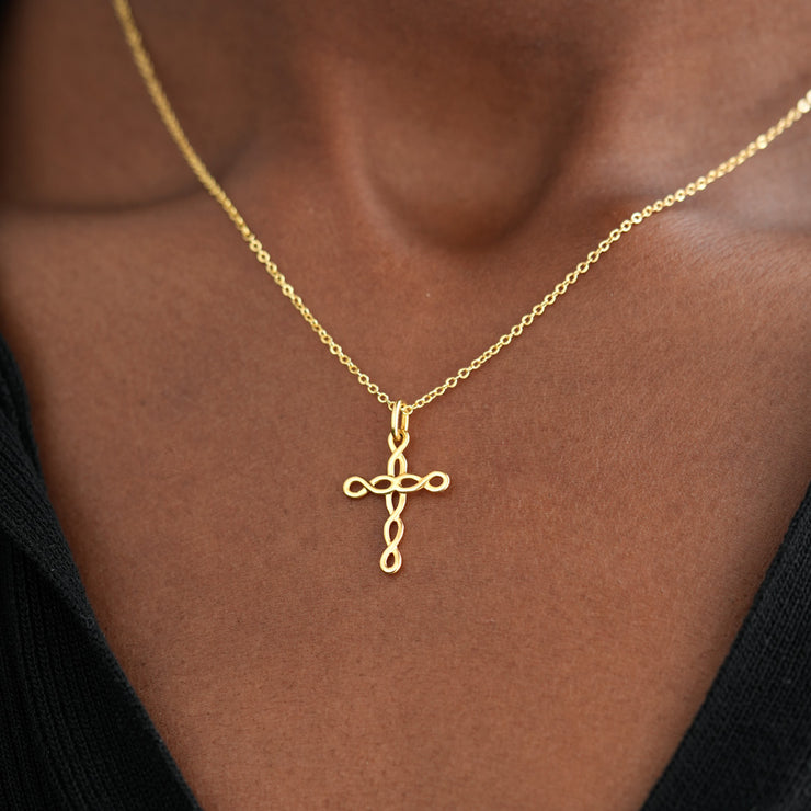 Knotty Cross Necklace