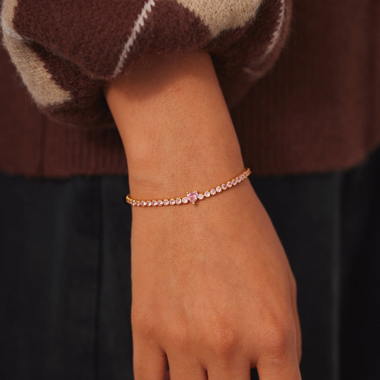 Pavé Heart Bracelet