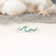 Thalassophile Pavé Wave Ring-Ocean Lover Gift