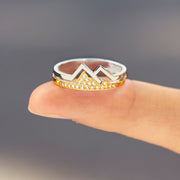 Be Unshakable Two Tone Mountain Ring