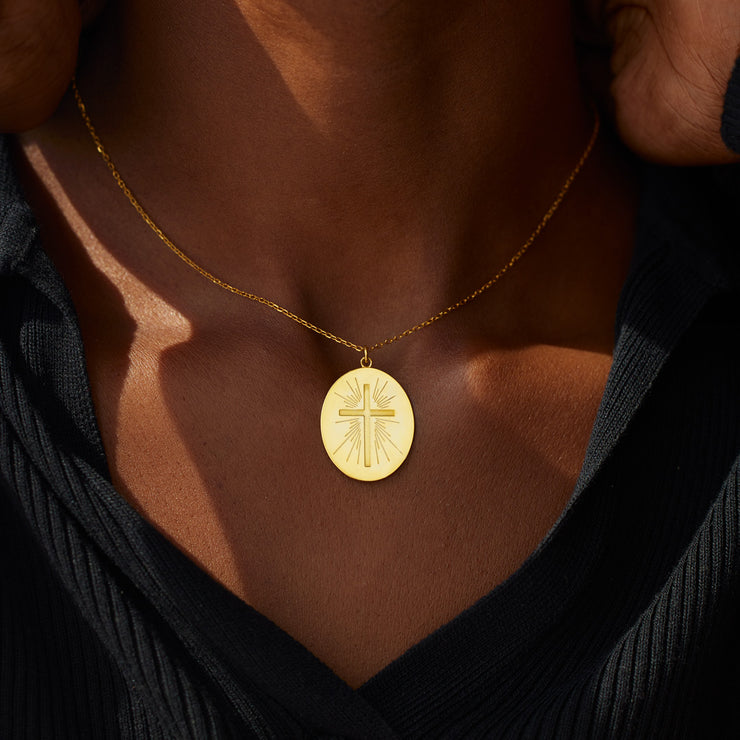 Radiant Cross Necklace