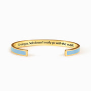 Giving A Fuck Doesn't Go With This Outfit Motivational Color Bangle
