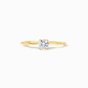 Minimalist Round Cut Promise Ring