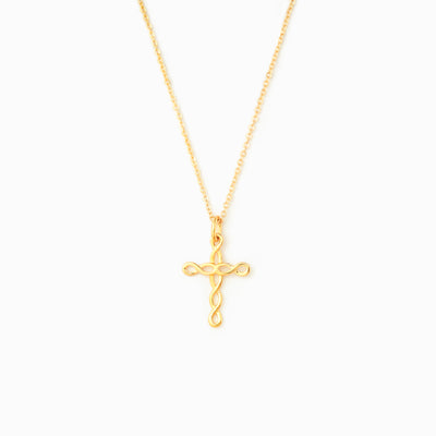 Knotty Cross Necklace