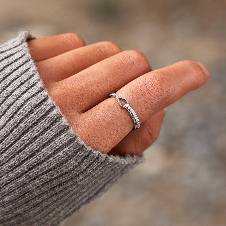 Knot Double Band Ring