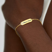 Pavé Golden Bar Bracelet