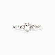 Pavé Open Circle Ring