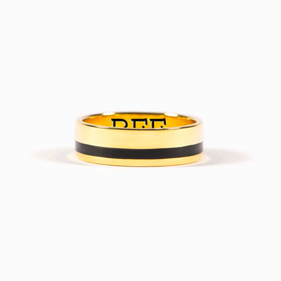 Face Everything in Life Together Matching Stripe Rings