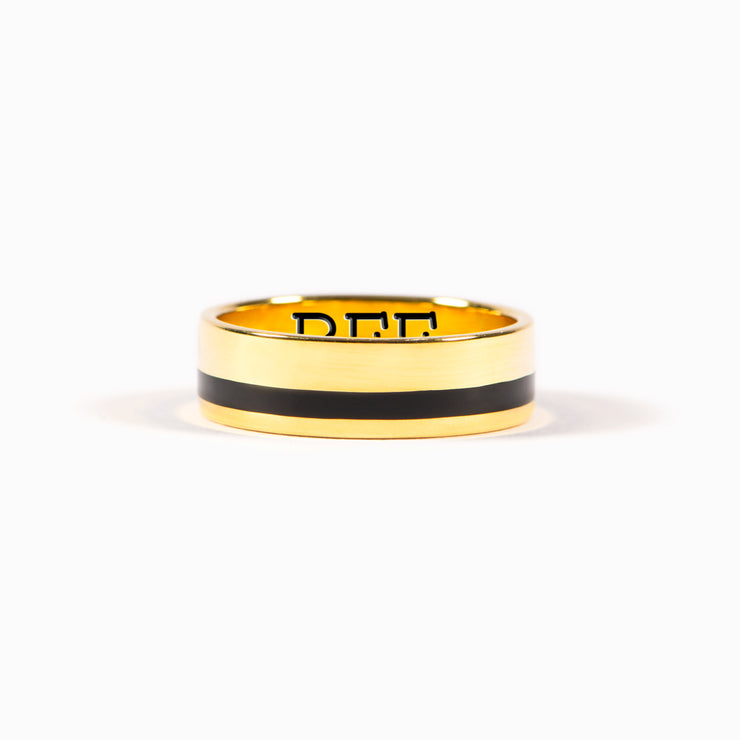 Face Everything in Life Together Matching Stripe Rings