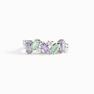 Nobody Has It All Together Purple Mint Band Ring