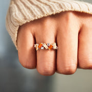 Nobody Has It All Together Orange Band Ring