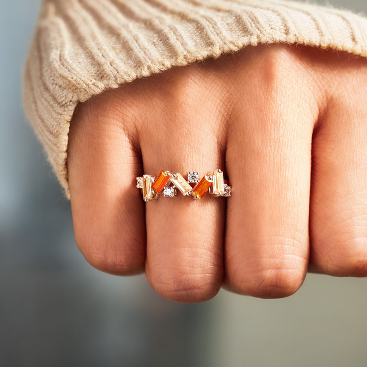 Nobody Has It All Together Orange Band Ring