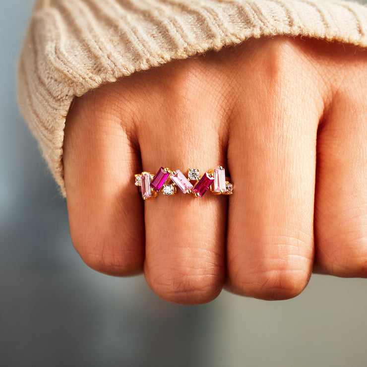 Emotional Support Pink Band Ring