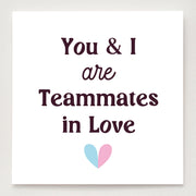 Teammates In Love Birthstone Heart Necklace