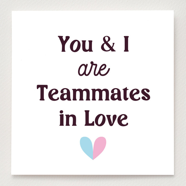 Teammates In Love Birthstone Heart Necklace