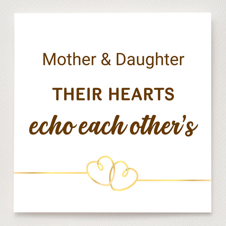 Mother & Daughter Golden Thread Echoing Hearts Ring