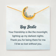 Hey Bestie Blue Moonlight Necklace