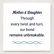 Mother & Daughter Twisted Double Birthstones Wave Ring