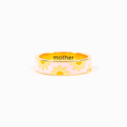 Our Love Blooms Every Daisy Enamel Daisy Ring