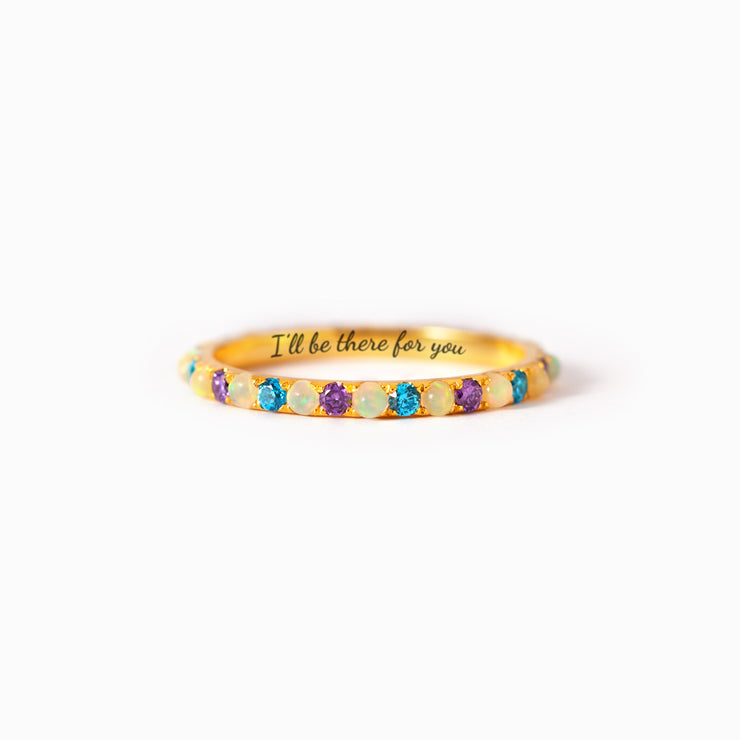 I‘ll Be There For You Colorful Opal Ring