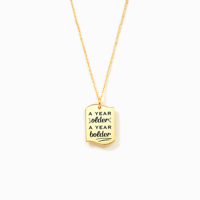 Irregular Dog Tag Necklace