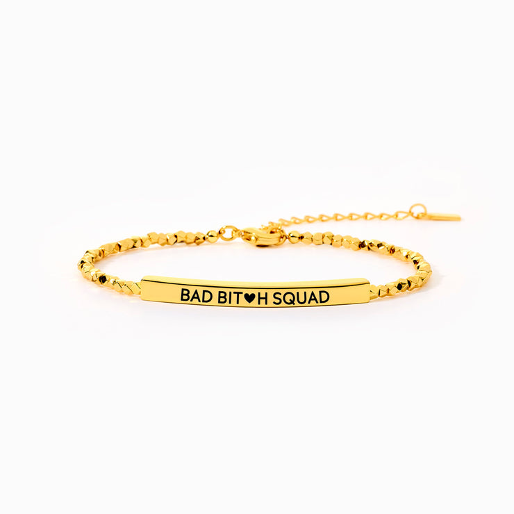 Bad B♥tch Squad Nugget & Tube Bracelet